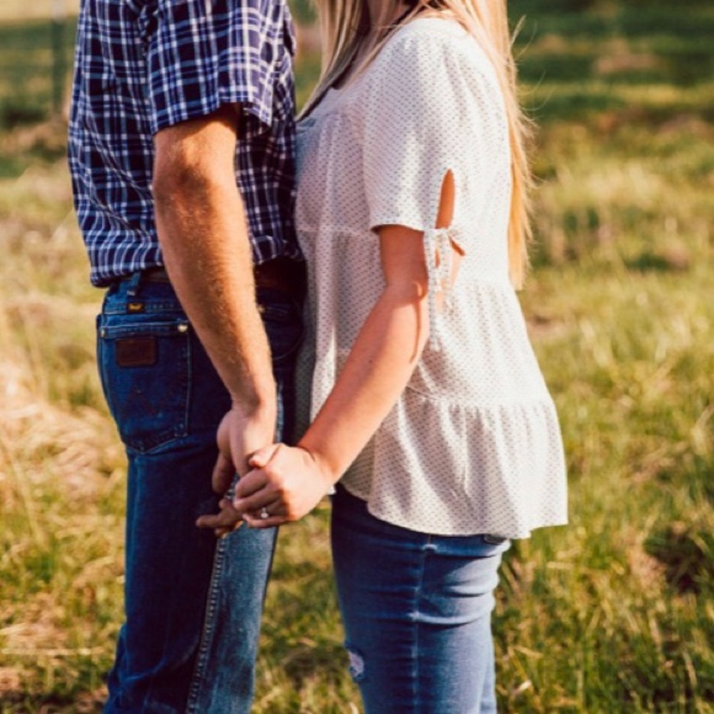 Maurices White Polka Dot Babydoll Top
